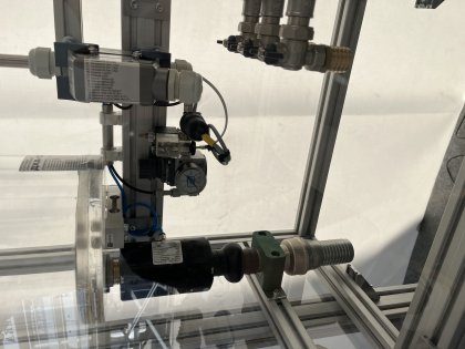 Функциональные испытания пневматического узла стенда